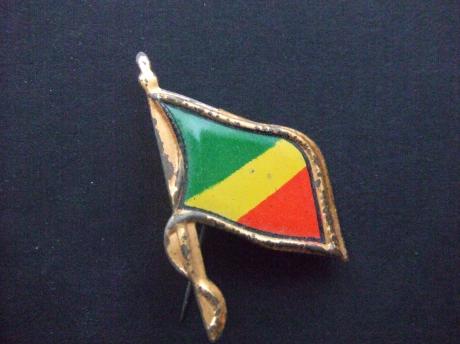 Congo (Congo-Brazzaville ) land in Centraal-Afrika, vlag